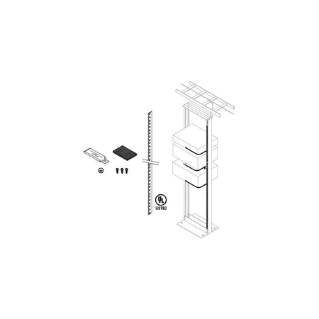 CHATSWORTH PRODUCTS CPI RACK GROUND BAR KIT, 78"LX.05", THICK,  40172-001